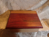 Fine Wood Jewelry or Keepsake Box - Purple Heart wood with Cherry & Maple