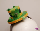 Handmade Mini Hat-Shamrock St. Patrick's Day hat